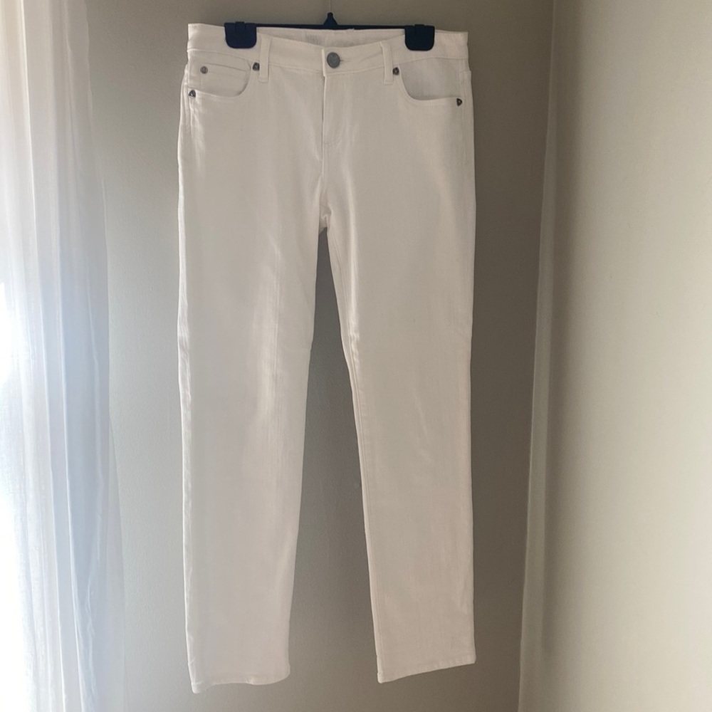 Like New Kut From the Kloth Katy Boyfriend White Jeans - SZ 8